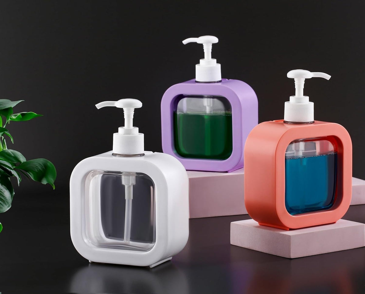 Classic Liquid Dispenser Bottles Refillable 400ml (Assorted color) PACK OF 1