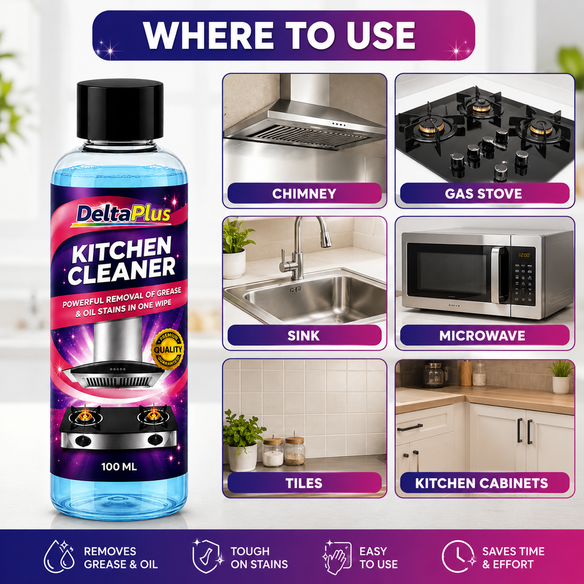 SS Kitchen Cleaner Liquid Pack of 4