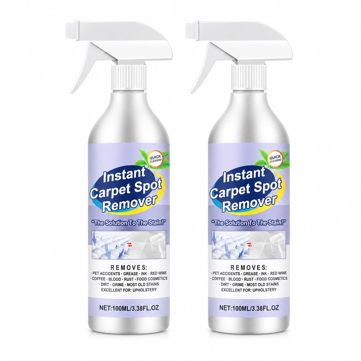 Instant Carpet Spot Remover 100ml Each Pack Of 2