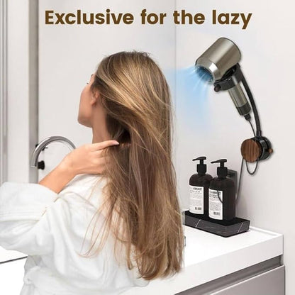 Hands Free Hair Dryer Holder Wall Mount