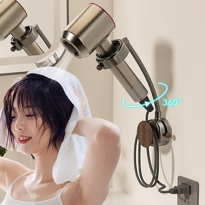 Hands Free Hair Dryer Holder Wall Mount