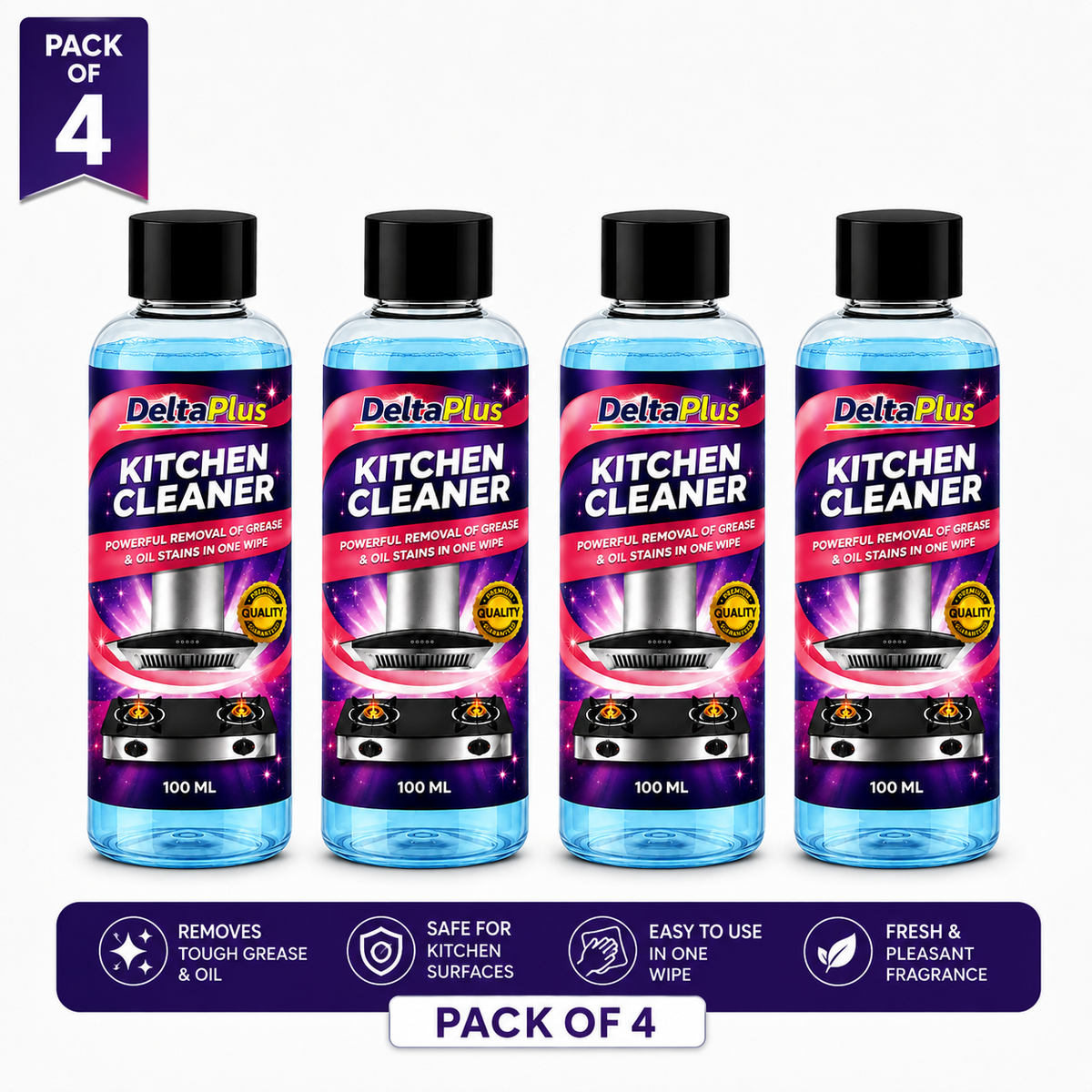 SS Kitchen Cleaner Liquid Pack of 4
