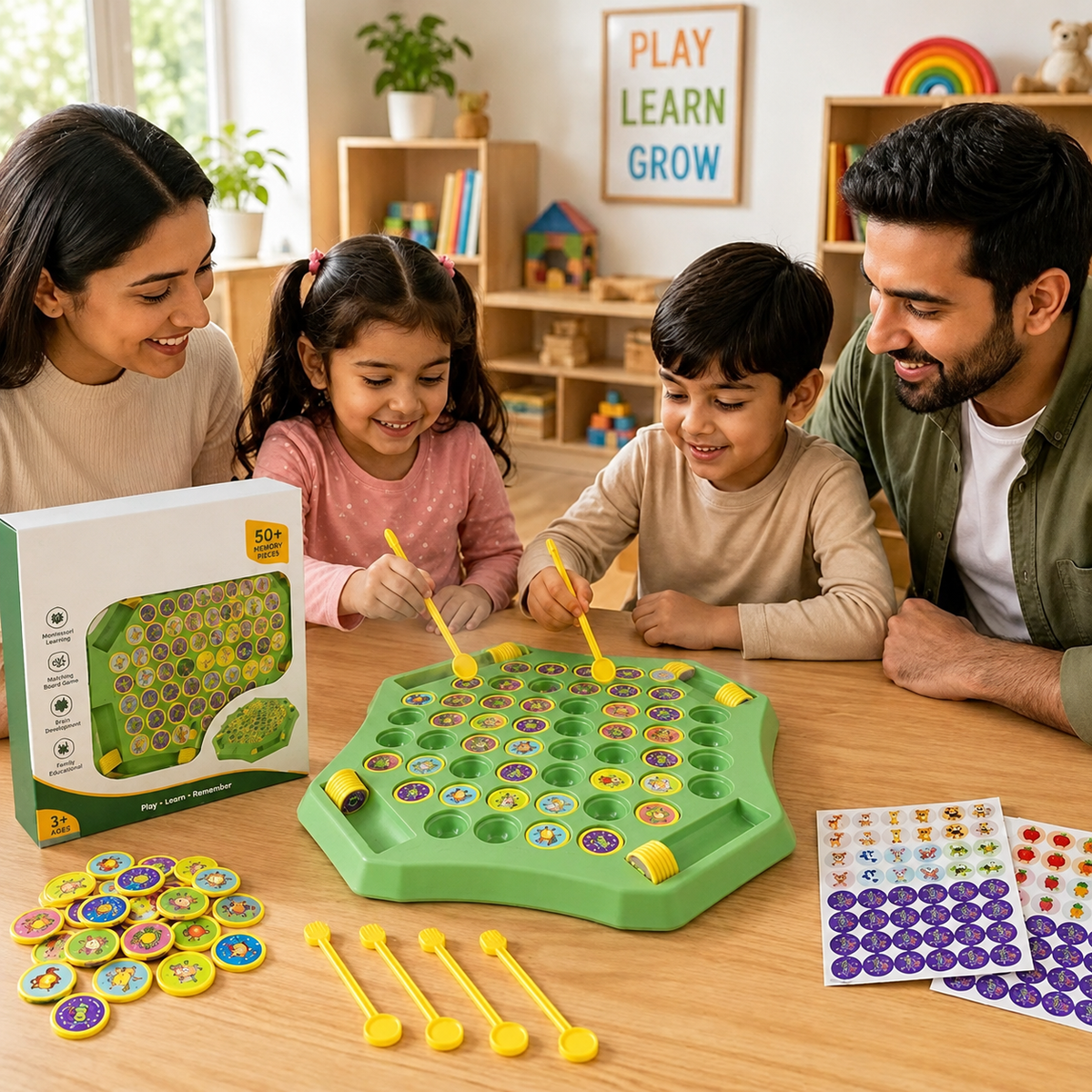 Animal Memory Flip Chess Game