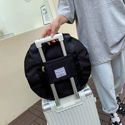 Round Duffle Travelling Bag – Large Capacity Waterproof (RANDOM COLOR)