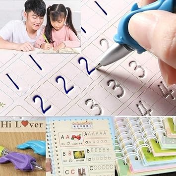 Magic Book Set of 2 ( 8 Book + 20 Refill+2 Pen+2 Grip)