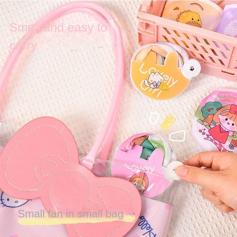 Hand Pressure Mini Fan Fruit Shape Cute Squeeze Toys Cool Summer Fan/Battery Kids Fan Toys multicolour pack of 2