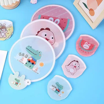 Hand Pressure Mini Fan Fruit Shape Cute Squeeze Toys Cool Summer Fan/Battery Kids Fan Toys multicolour pack of 2