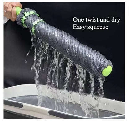 Microfiber Twist Mop for Floor Cleaning, Squeeze Twist Mop Stick, Durable Dust Easy to Use Floor Cleaner, Effective for Hardwood, Tile, and Laminate - CL-VI-864