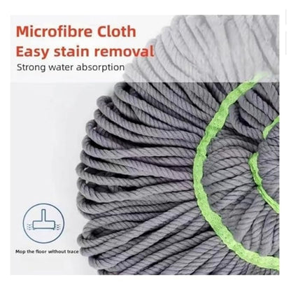 Microfiber Twist Mop for Floor Cleaning, Squeeze Twist Mop Stick, Durable Dust Easy to Use Floor Cleaner, Effective for Hardwood, Tile, and Laminate - CL-VI-864