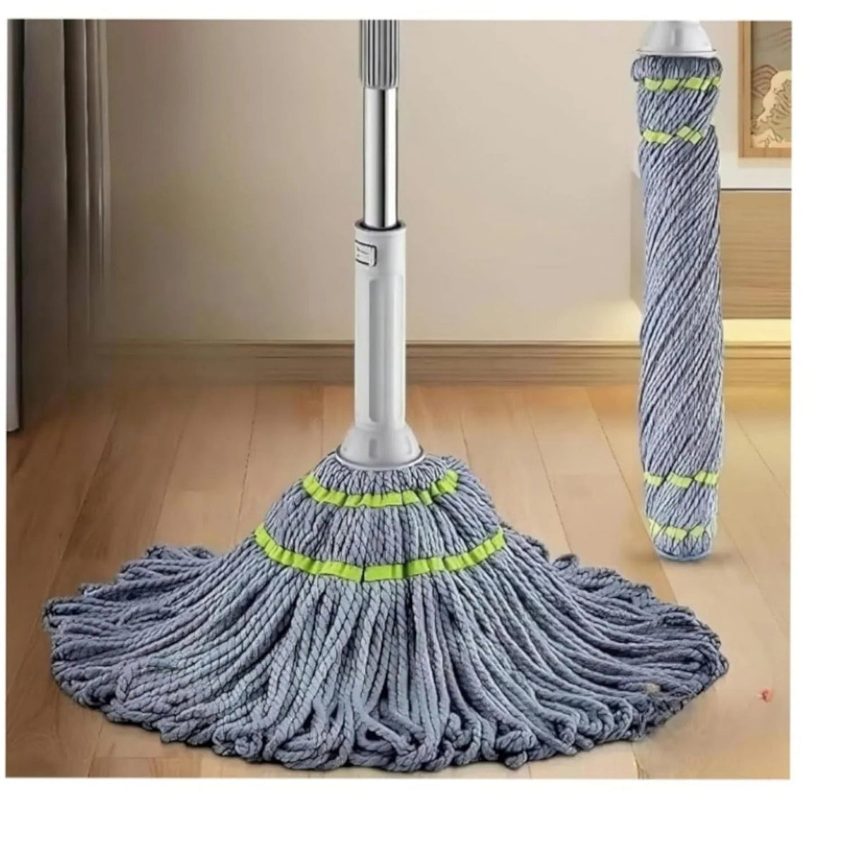 Microfiber Twist Mop for Floor Cleaning, Squeeze Twist Mop Stick, Durable Dust Easy to Use Floor Cleaner, Effective for Hardwood, Tile, and Laminate - CL-VI-864
